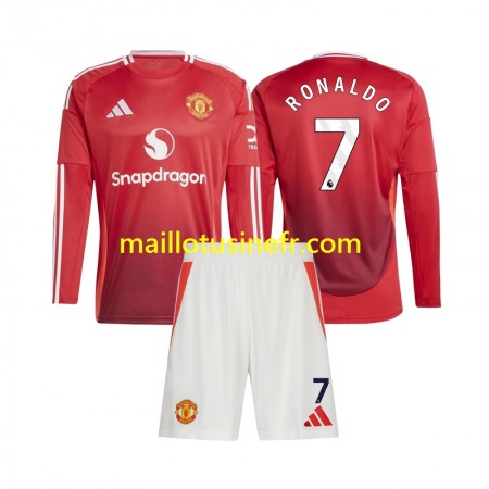 Maillot de Foot Manchester United Cristiano Ronaldo 7 Domicile 2024-25 Manches Longues - Enfant Maillot de Foot Manchester United Cristiano Ronaldo 7 Domicile 2024-25 Manches Longues - Enfant